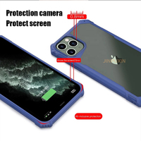 Étuis de téléphone portable transparents et robustes hybrides pour Iphone 6 7 8 Plus