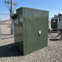 Transformateur de puissance combiné de type américain monté sur socle de 500 kVA avec poste de transformation préinstallé triphasé 6 kV 10 kV 35 kV