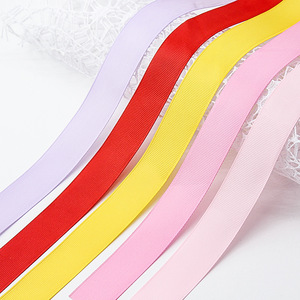 Ba.Hao Ribbon Spool 2.5Cm Satin Woven Solid Color Gift Packaging Decorative Tape - Product Image 4