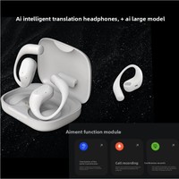 Écouteurs IA Intelligents Grand Modèle Enregistrement d'Appels Transcription Texte en Temps Réel Interprétation Simultanée Traduction pour Android
