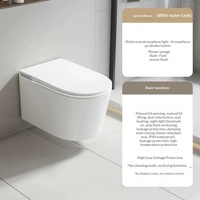 Nouvelle toilette intelligente murale en céramique avec aromathérapie intégrée, double chasse et chasse par siphon