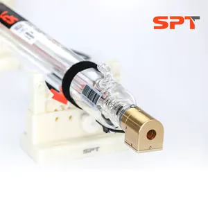SPT TR 시리즈 CO2 레이저 튜브 30W ~ 150W (적색 포인터 레이저 모듈 포함)