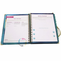 Carnet de notes et agenda de luxe 2021 en cuir doublé avec logo personnalisé pour enfants, vente en gros, impression personnalisée, couverture rigide
