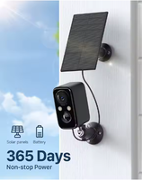 Caméra de sécurité Wifi 3MP pour extérieur, vision nocturne 2K, micro intégré, capteur CMOS, alimentation solaire, caméra extérieure sans fil cachée