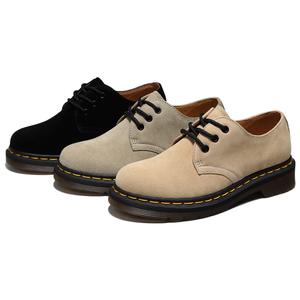 Nouvelles bottes à plateforme pour femmes, bout rond, grande taille, en cuir véritable, chaussures épaisses pour femmes, bottines pour femmes, style universitaire - Product Image 5