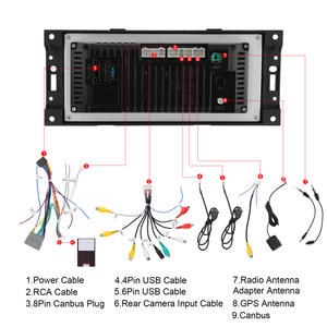 Autoradio Android Hikity 4+64G 6,2 pouces pour <span class=keywords><strong>Chrysler</strong></span> Dodge Jeep avec CarPlay/Android Auto sans fil, WiFi/GPS, vente en gros OEM - Product Image 5