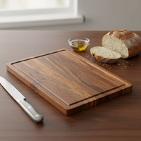 Planche à découper en bois d'acacia personnalisée, écologique, résistante aux chutes, pour la cuisine domestique, vente en gros