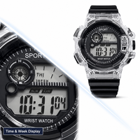 Montre numérique multifonctionnelle créative lumineuse tendance pour enfants, garçons et filles, résistante à l'eau 3 ATM pour sports de plein air