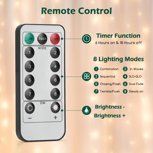 Aigostar 2M 10LED stringa di luci calde lucine bianche con 10 morsetti foto e telecomando appesa stile per feste - Product Image 5