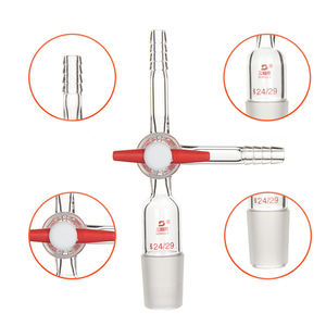 Adaptor Distilasi Kaca Meizhixi MZXT-003 Customizable OEM 75 Derajat, Konektor Tabung 3-Arah Bentuk-T untuk Laboratorium, Garansi 1 Tahun - Product Image 3