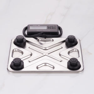 Elektronische Waage 200kg/0,1 kg Dünne tragbare elektronische Waage Digitale Post waage LCD-Boden waage Edelstahl - Product Image 4