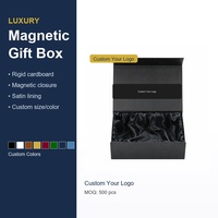 Boîte d'emballage pour cils en papier rigide de luxe, matériaux recyclés, fermeture magnétique pliable, logo imprimé personnalisé, impression quadricolore