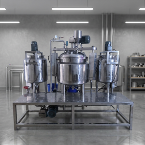 Système d'équipement de fabrication pour mélangeur émulsifiant sous vide industriel, homogénéisateur à cisaillement élevé, pour crèmes cosmétiques, lotions et shampoings - Product Image 4