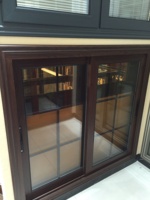 Ventanas Corredizas de Aluminio con Doble Vidrio de Alta Calidad de Fábrica AMJ, Ventana Corrediza de 3 Vías con Rejilla