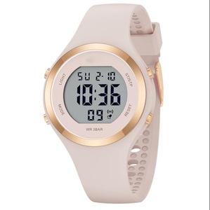 Orologio Digitale Cronografo Sportivo da <span class=keywords><strong>Donna</strong></span>, Impermeabile 5 ATM, Cassa in Acrilico 37MM, Cinturino in Silicone, Elegante e Sportivo con Data - Product Image 1