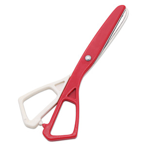 Student Scissors Children Craft <b>Plastic</b> <b>Edge</b> Bound 135mm Stainless Steel Safe Paper Cutting Handle PP Bulk - Product Image 3