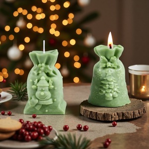 Christmas Lucky Bag Pine Tree Reindeer Shaped Scented <b>Candle</b> Silicone <b>Mold</b> DIY Baking Cake Jelly <b>Mold</b> - Product Image 1