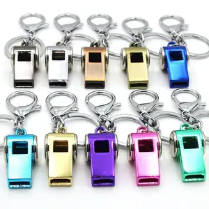 אופנה משרוקית מפתח שרשרת חידוש Keyring חיצוני הישרדות כלי Keychain חירום SOS משרוקית מחזיקי מפתחות