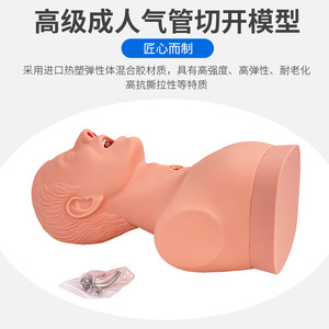 Modèle d'intubation trachéostomique, modèle pédagogique médical, modèle avancé de soins de trachéostomie pour adultes. - Product Image 5