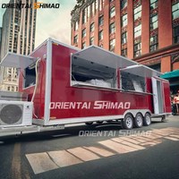 Remolque de Comida Oriental Shimao Estilo Australia con Porche para Barbacoa Food Trucks Totalmente Equipados
