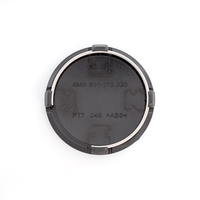 Vente en gros d'usine, en gros, en argent/noir, diamètre extérieur 61 mm, en ABS, capuchon de moyeu de roue pour modification automobile, pour Q7/A4L/A3/Q3