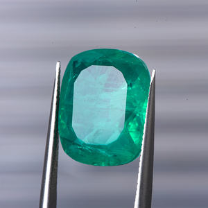 แก้วอัญมณี Paraiba ทรงสี่เหลี่ยมอัญมณีทรงเหลี่ยมขนาด6*8ชิ้นทำจากแก้วอัญมณีหลวมจากห้องปฏิบัติการคุณภาพสูง - Product Image 2