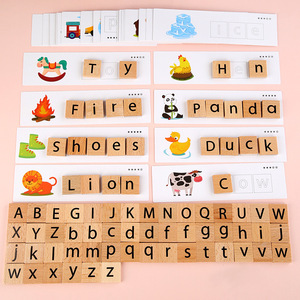 Venta caliente <span class=keywords><strong>en</strong></span> el Amazonas de alta calidad de juguetes de madera con letras mayúsculas <span class=keywords><strong>y</strong></span> minúsculas venta al por mayor popula - Product Image 2