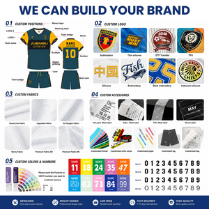 Custom voetbaltenues groothandel sublimatie polyester mesh met logo en naam, voetbalshirt OEM fabrikant - Product Image 5