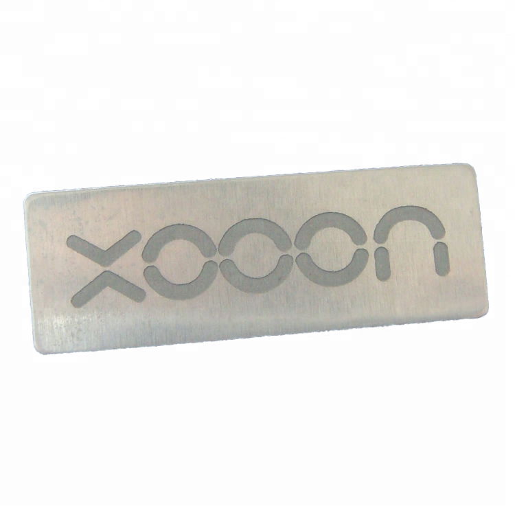 Custom Etched Premium Metal Printed Packaging Labels Aluminum & Stainless Steel with Engraved Logo & Nameplate for Machine