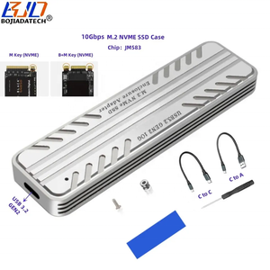 10Gbps USB 3.<span class=keywords><strong>2</strong></span>ชนิด C เชื่อมต่อ2230 2242 2260 2280เมตร<span class=keywords><strong>2</strong></span> NGFF NVMe SSD เคสอลูมิเนียม JMS583ในสต็อก - Product Image 1