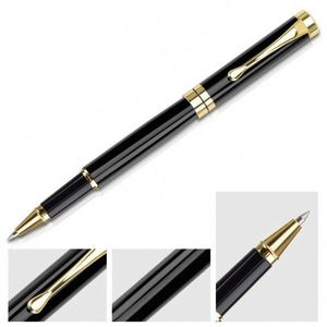 LSS0624 Custom Brand Promotion Gift Black UV Printed Logo <b>Gold</b> Luxury Business Gift Sign <b>Pens</b> Portable Metal Ballpoint <b>Pen</b> Set - Product Image 3