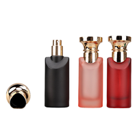 Vaporisateur de parfum cosmétique en bouteille en verre cylindrique ronde colorée vide de 30ml
