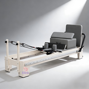 Équipement de yoga complet personnalisé, reformer, lit d'entraînement en chêne blanc, barre de pied coulissante, sûr pour adultes - Product Image 2