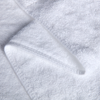 Ensemble de serviettes de bain et d'hôtel de luxe personnalisées avec logo brodé, 100% coton éponge blanc, séchage rapide, écologiques