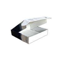 Scatola A4 in Cartone Riciclato E-Flute con Laminazione Lucida Opaca, Goffratura e Fustellatura, Scatola Rigida per Spedizioni di Abbigliamento e Calze