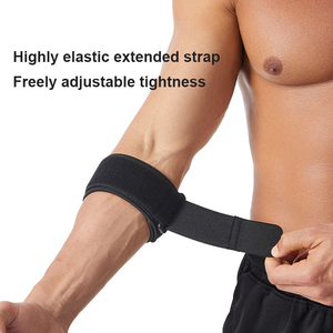 ปลอกแขนพยุงข้อศอกแบบหนานุ่ม บรรเทาอาการปวด ปลอกข้อศอกสำหรับยกน้ำหนัก สายรัดข้อศอกแบบรัด แผ่นรองรับแรงกด ป้องกันการบาดเจ็บจากการเล่นกีฬา ระบายอากาศได้ดี - Product Image 3