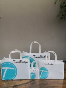 Sac de shopping en tissu écologique personnalisé, imprimé, pour la promotion des expositions, sac fourre-tout non tissé avec logo - Product Image 3