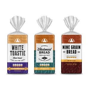 Biologisch Afbreekbare Pakketzak Voor Brood Op Maat Bedrukt Logo Plastic Broodverpakkingstas