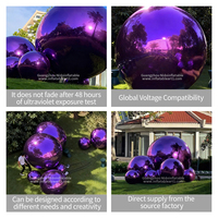 Ballon gonflable réfléchissant en PVC pour publicité de mariage, décoration de Noël, imperméable, CE/ Taille personnalisable, résistant au soleil