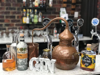 Alambic artisanal en cuivre pur DYE 10L pour brandy de fruits et whisky - Équipement de distillation en petite série pour ferme et verger