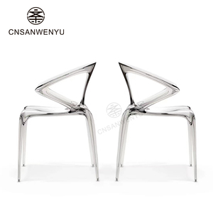 Vente en gros d'hôtel de plein air <span class=keywords><strong>AVA</strong></span> transparent Bridge Chair Carbone Acrylique Love Populaire Rond En Plastique Dur En Plastique PC Dîner Chaise - Product Image 4