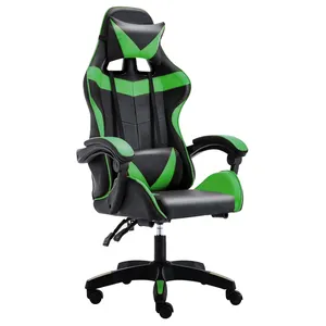 Kursi ergonomis gaming terbaik logo kustom populer dengan dudukan dapat diatur
