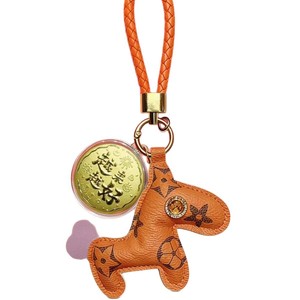 Porte-clés en or avec pièce de monnaie fantôme de montagne et motif poney pour voiture et cadeau - Product Image 5