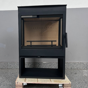 Poêle à <span class=keywords><strong>bois</strong></span> de 9KW à trois côtés en verre avec grande fenêtre de visualisation et performance hors du commun Poêle à <span class=keywords><strong>bois</strong></span> intérieur Cheminée - Product Image 5