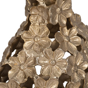 Vaso Decorativo in Metallo a Forma di Goccia con Fiori Intagliati per Soggiorno, Camera da Letto, Ufficio e Mensole - Product Image 5