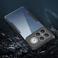 Funda para Teléfono Xiaomi Mi POCO F8 Ultra POCO F7 F6 F5 Pro F4 F3 GT, Resistente a Caídas, Ultrafina, Transpirable, Marco Negro, Cubierta Acrílica