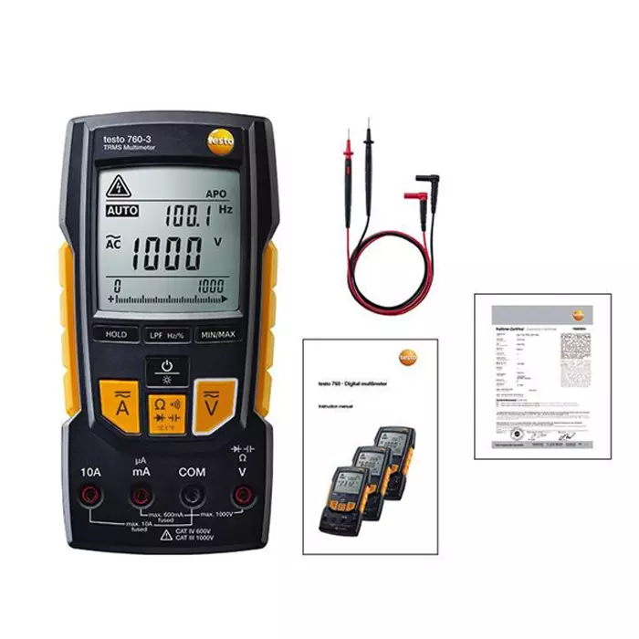 Original Testo 760-3 Digital Multimeter NO.0590 7603 K Type TRMS 1000V ...