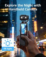 Kamera Vlogging Q7 Rotasi 180° Zoom 10x-20x Baterai 7 Jam Genggam Saku Layar 1.4" Sensor CCD 1080P MicroSD Audio/Video