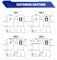 Kit de corte automático Luson para camiseta de fútbol con patrón de cuadros verde oscuro, camiseta de fútbol personalizada con impresión por sublimación