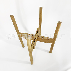Custom-made bamboo <b>flower</b> pot rack, multi-functional adjustable and telescopic <b>flower</b> stand, small <b>flower</b> pot <b>support</b>, floor - Product Image 3
